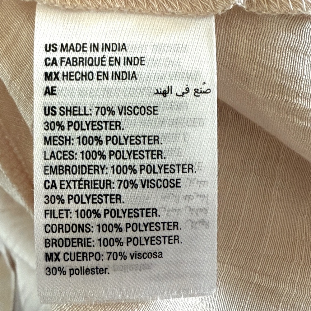 Style & Co. Dusty Pink Sleeveless Lace Top Linen Size S - Picture 8 of 8